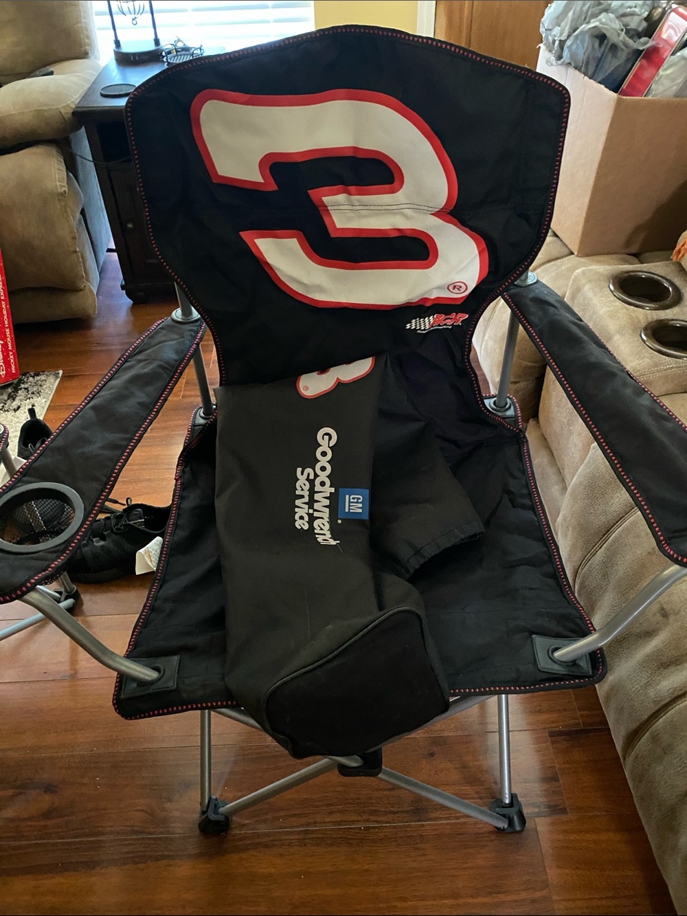 Dale Earnhardt Folding Chair with cup holder and carry bag